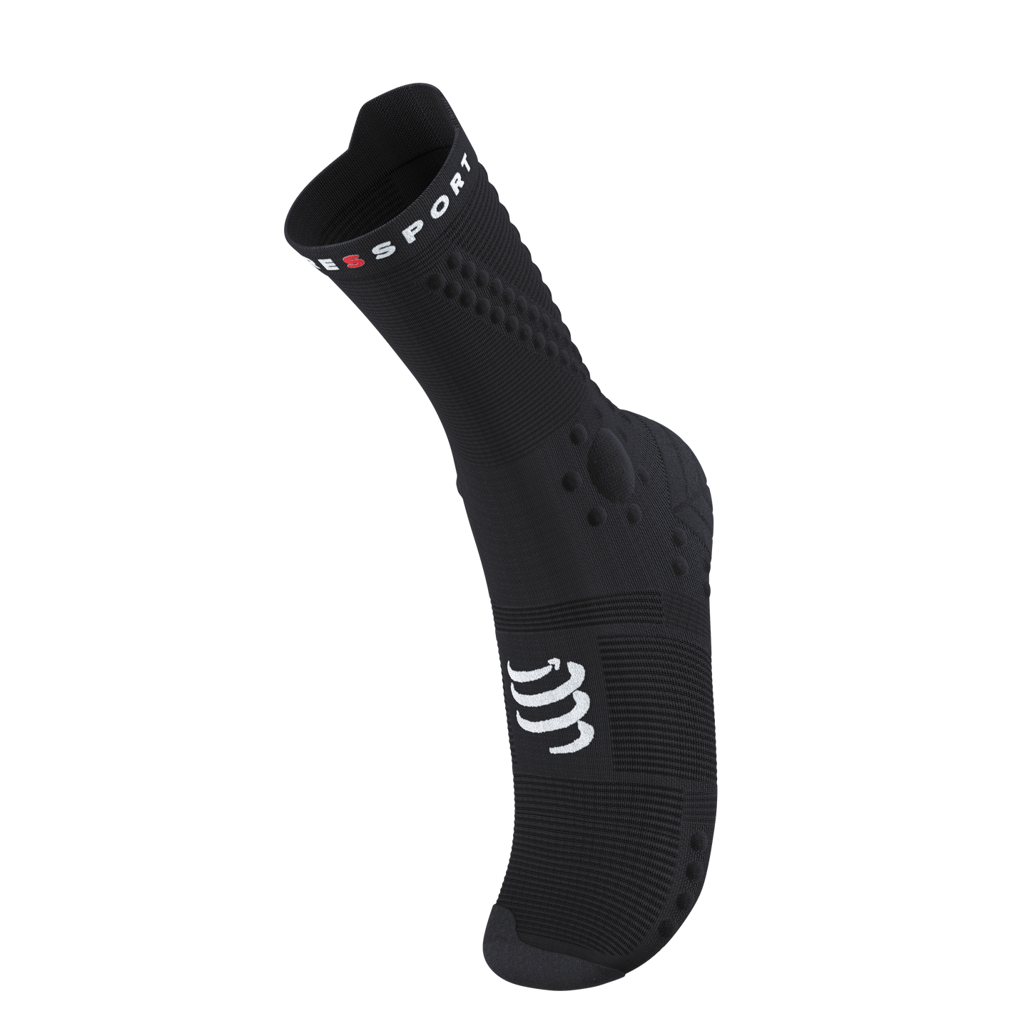Tất chạy Trail Compressport Pro Racing Socks v4.0 Trail - Đen (Black)