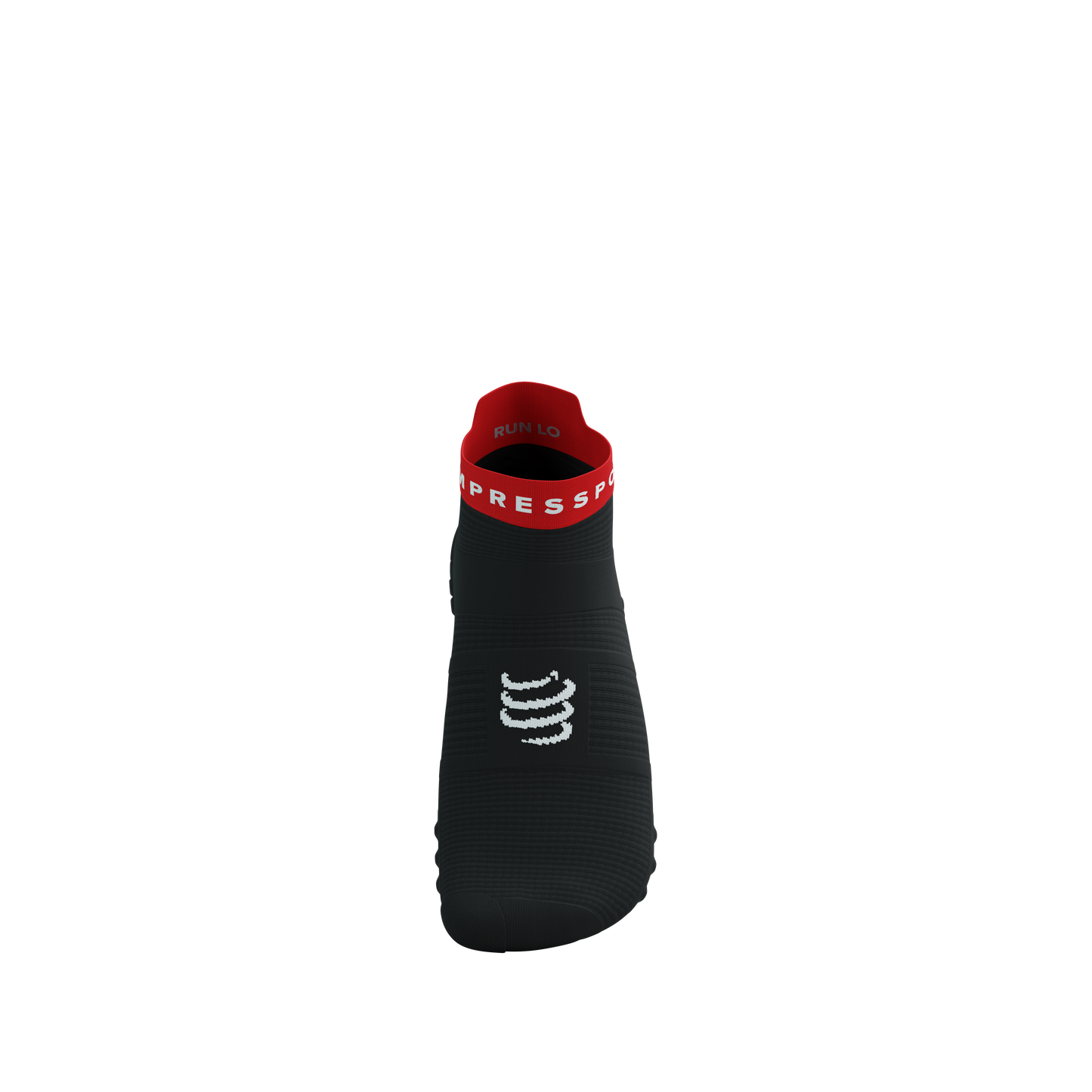 Tất Chạy Bộ Compressport Pro Racing Socks v4.0 Run Low - Đen/Đỏ (Black/Core Red)