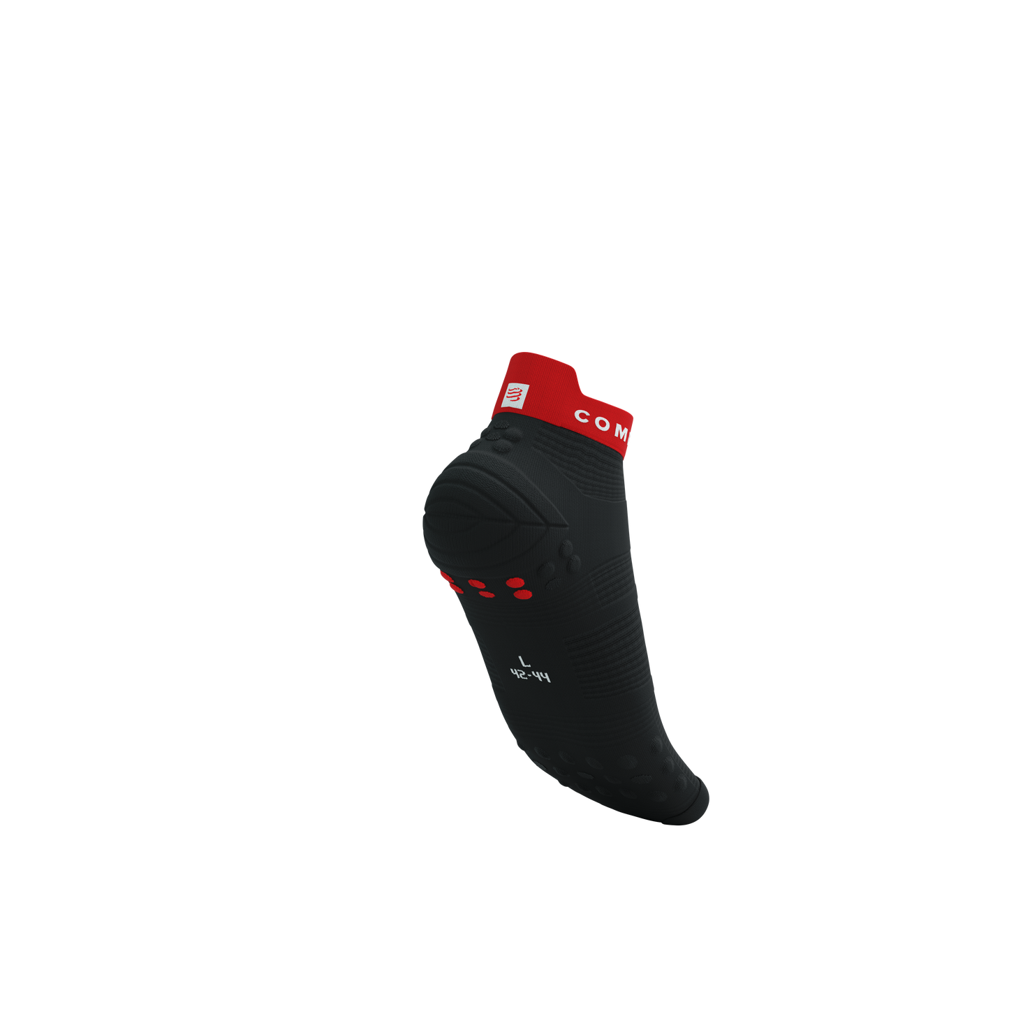 Tất Chạy Bộ Compressport Pro Racing Socks v4.0 Run Low - Đen/Đỏ (Black/Core Red)