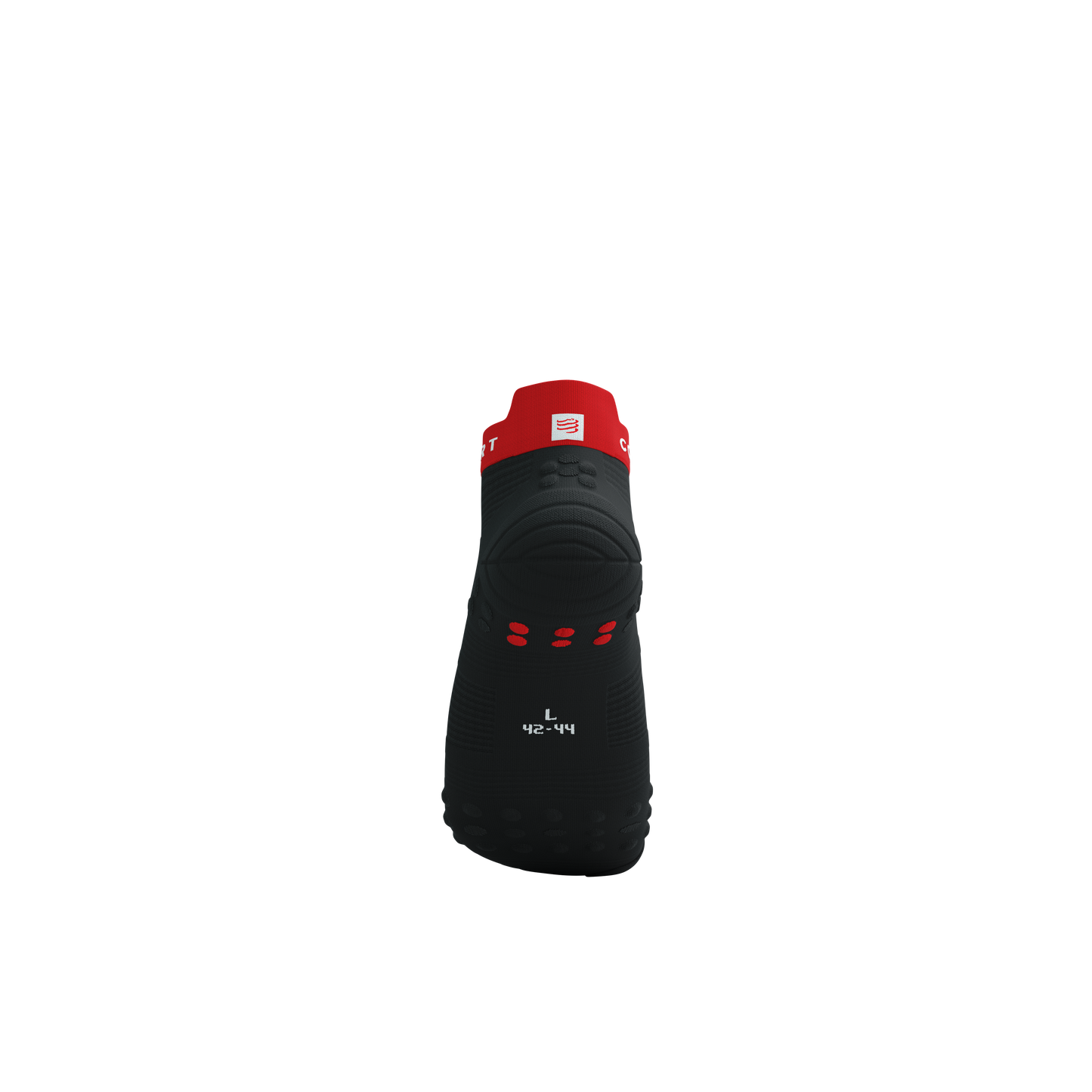 Tất Chạy Bộ Compressport Pro Racing Socks v4.0 Run Low - Đen/Đỏ (Black/Core Red)