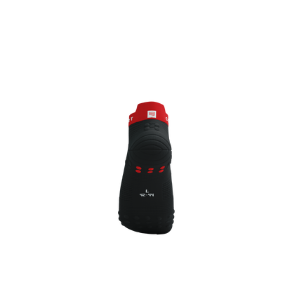 Tất Chạy Bộ Compressport Pro Racing Socks v4.0 Run Low - Đen/Đỏ (Black/Core Red)