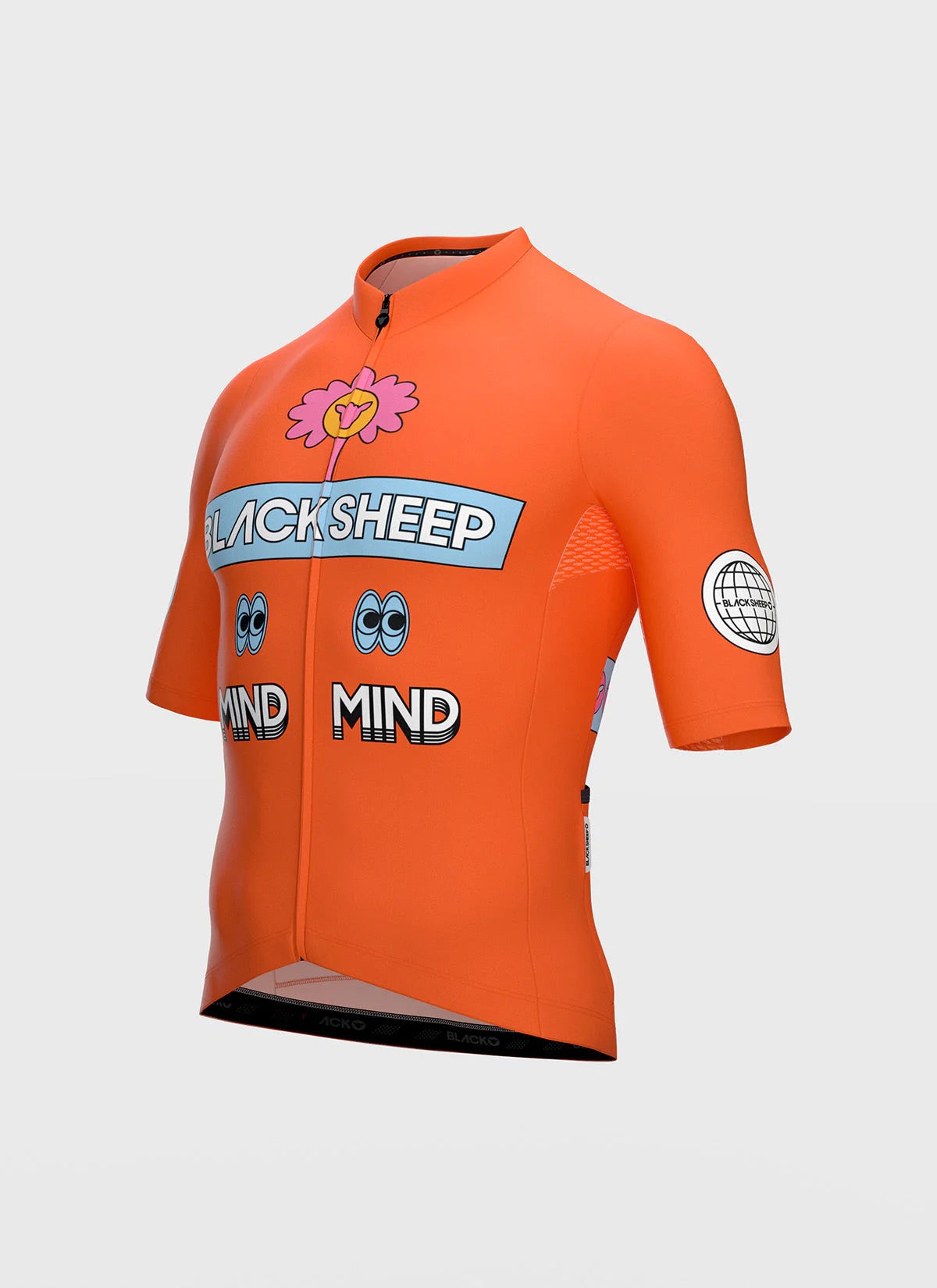 Áo đạp xe Nam Black Sheep TEAM Jersey - Outside Flame