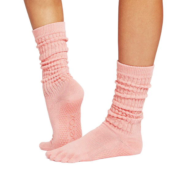 Vớ Toesox Grip Full Toe Slouch - Blaze