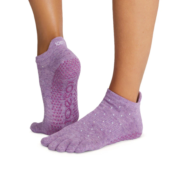Vớ Toesox Grip Full Toe Low Rise - Violet Twinkle