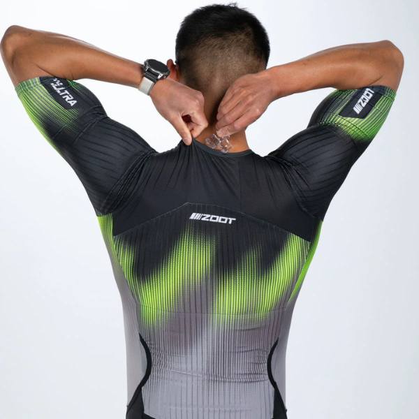 Đồ ba môn Nam Zoot Ultra Tri P1 Exos Racesuit - Đen (Tropical Magic)