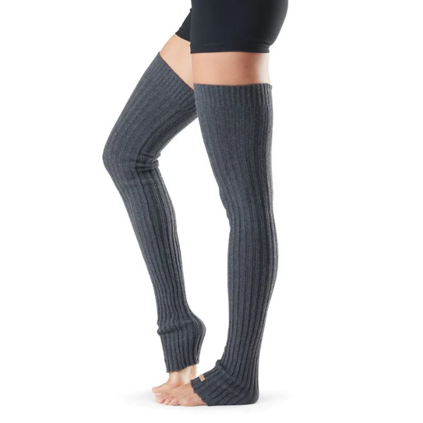 Vớ Toesox Leg Warmers Thigh High - Xám (Charcoal Grey)