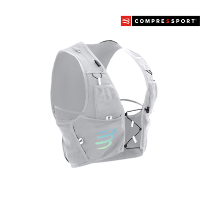 Vest chạy Trail Compressport UltRun Evo 10 - Xám (Gray Violet/Blue Green)