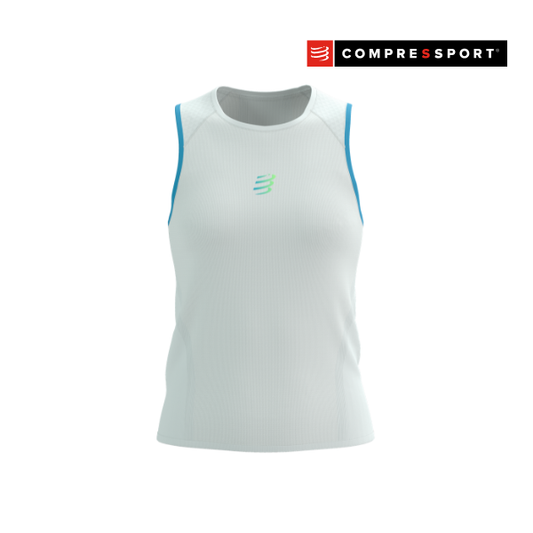Áo chạy Trail Nữ Compressport Trail Racing Tank - Trắng Star White