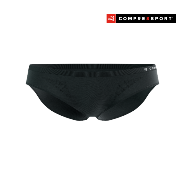 Quần Lót Thể Thao Nữ Compressport Feelfree Seamless Panty - Đen (Black)