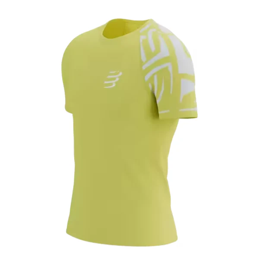 Áo chạy bộ Nam Compressport Training SS Tshirt - Vàng (Green Sheen)