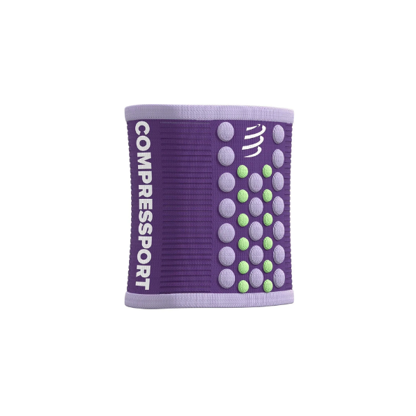 Băng bảo vệ cổ tay Compressport Unisex's Sweatbands 3D.Dots - Tím (Purple/Orchid)