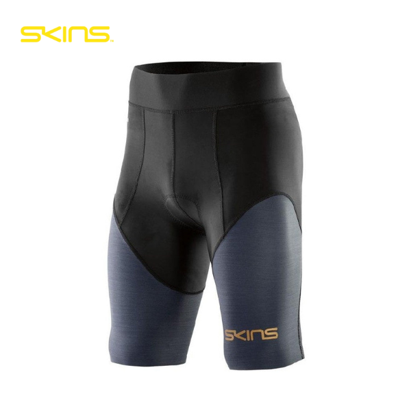Quần Ba môn Nam SKINS DNAMIC Triathlon 1/2 Tights - Black/Carbon