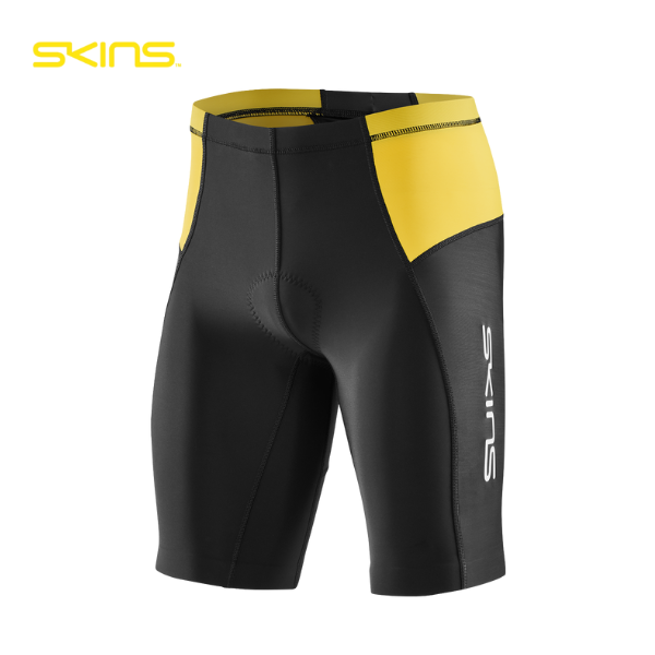 Quần Ba môn Nam Skins Tri Brand H/Tights - Đen (Black/Zest)