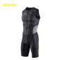 Đồ Ba môn Nam SKINS Men's TRI Brand S/L Tri Suit - Black/Carbon