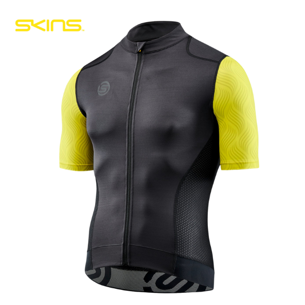 Áo đạp xe Nam Skins Men's Cycle Elite Jersey - Vàng (Zest)