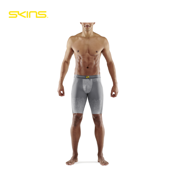 Quần Ngắn Bó Cơ Nam SKINS Compression 3-Series - Dot Fade Grey