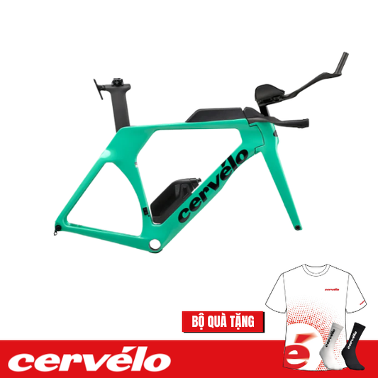 Sườn xe đạp Ba môn Cervélo P5 - Xanh (Green Clay)