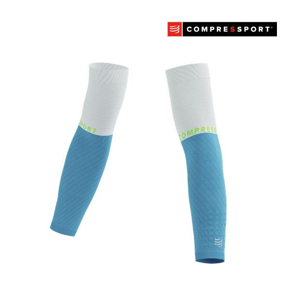 Băng bảo vệ ống tay Compressport ArmForce Ultralight - Norse Blue/Neon Green