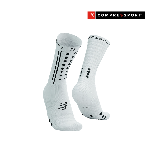 Tất Chạy Bộ Compressport Aero Socks 2.0 - Trắng (White)