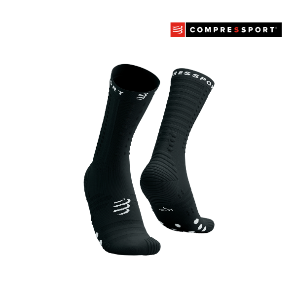 Tất Chạy Bộ Compressport Aero Socks 2.0 - Đen (Black)