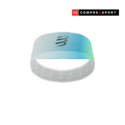 Mũ Chạy Bộ Compressport Pro Racing Visor - Star White/Blue Green