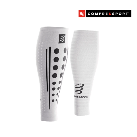 Băng bảo vệ bắp chân Compressport Calf Sleeves R2 3.0 - Trắng/Đen