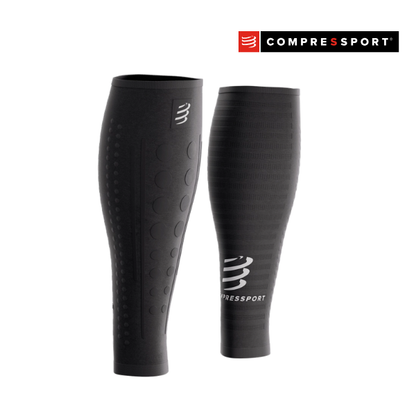 Băng bảo vệ bắp chân Compressport Calf Sleeves R2 3.0 - Đen/Trắng