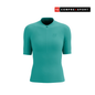 Áo chạy Trail Nữ Compressport Trail Racing Postural SS Top - Xanh Pool Blue