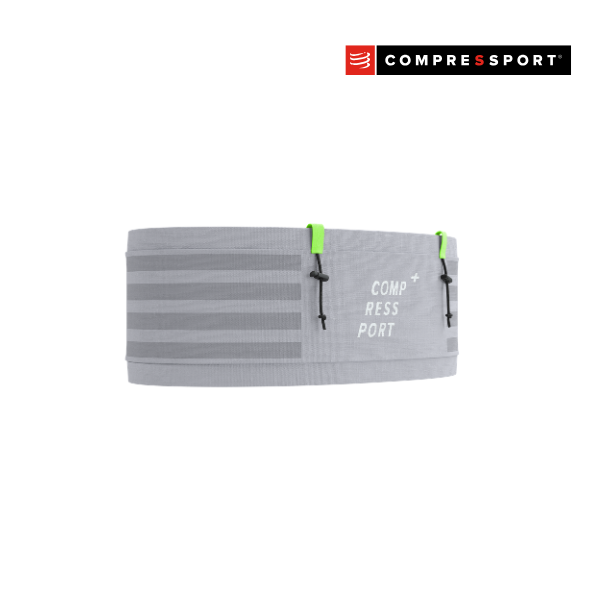 Đai chạy bộ Compressport Unisex's Free Belt Pro - Xám (Violet/Neon Green)