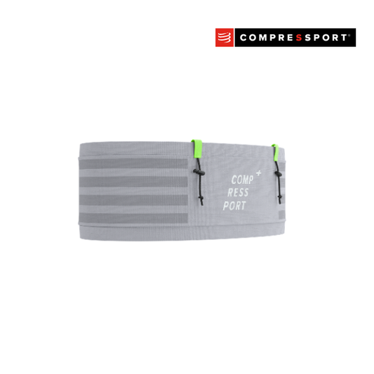 Đai chạy bộ Compressport Unisex's Free Belt Pro - Xám (Violet/Neon Green)