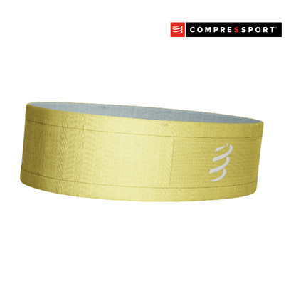 Đai chạy bộ Compressport Unisex's Free Belt - Vàng (Lemon/Ether)