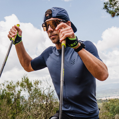 Áo chạy Trail Nam Compressport Trail Racing Postural SS Top - Xanh (Indigo/Blues)