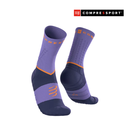 Tất Chạy Trail Compressport Ultra Trail Socks V2.0 - Tím Aster Purple/Peacoat