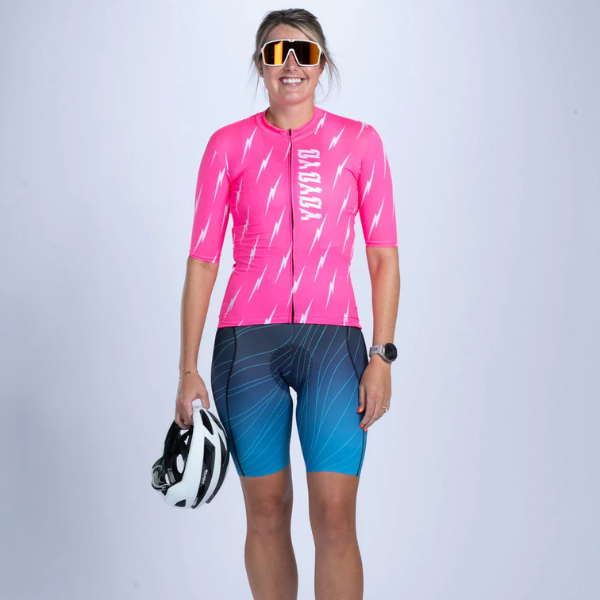 Áo Đạp Xe Nữ Zoot Women's Cycle Aero Jersey - Elements Bolts
