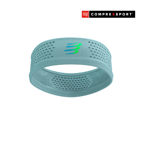 Băng đô thể thao Compressport Thin Headband On/Off - Xanh Ether