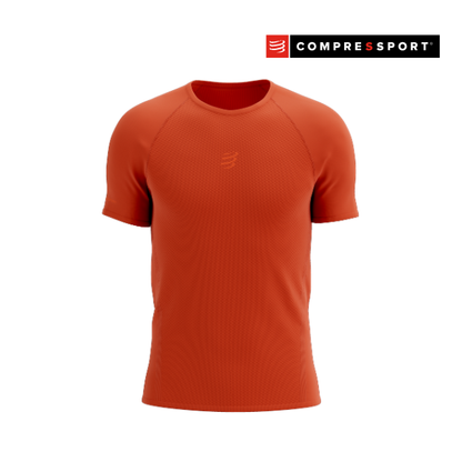 Áo Chạy Trail Nam Compressport Trail Racing SS Tshirt - Cam Tigerlily