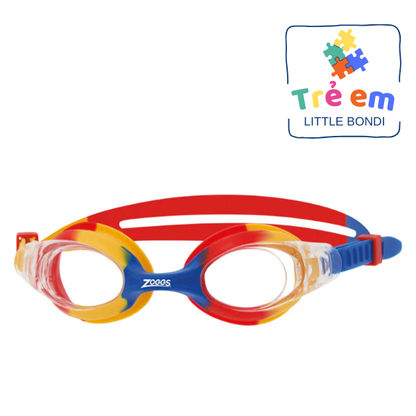 Kính Bơi Bé Gái Zoggs Little Bondi - Yellow Red/Clear