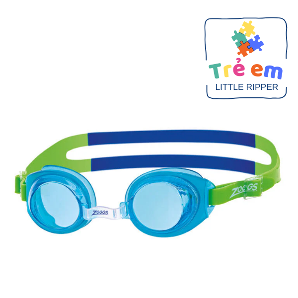 Kính Bơi Trẻ Em Zoggs Little Ripper - Aqua Green/Tint Blue