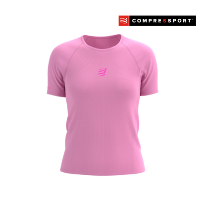 Áo Chạy Trail Nữ Compressport Trail Racing SS Tshirt - Hồng Begonia