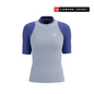 Áo chạy Trail Nữ Compressport Trail Racing Postural SS Top - Tím Lavender/Orient Blue