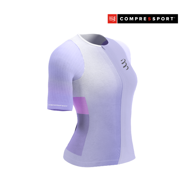 Áo Ba môn Nữ Compressport Stream Tri Top - Lavender/Begonia