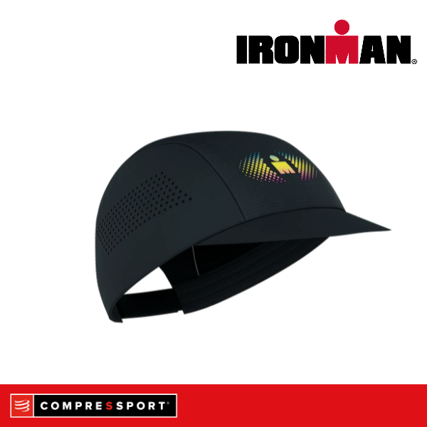 Mũ Chạy Bộ Compressport Pro Racing Cap IRONMAN 2026 - Đen