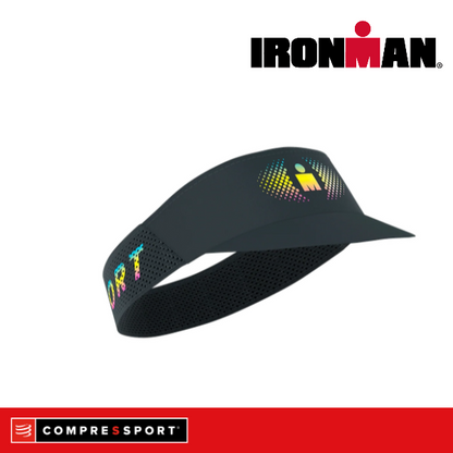 Mũ Chạy Bộ Compressport Pro Racing Visor IRONMAN 2026 - Đen