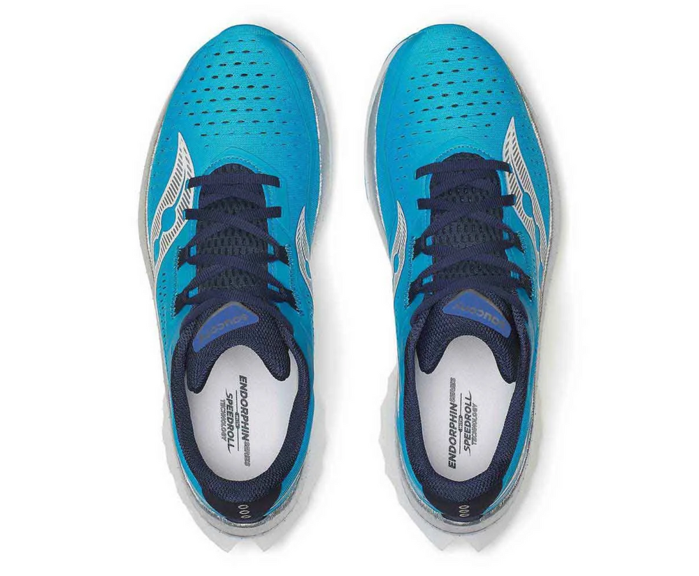 SAUCONY WOMEN'S ENDORPHIN SPEED 4 - VIZIBLUE/SILVER