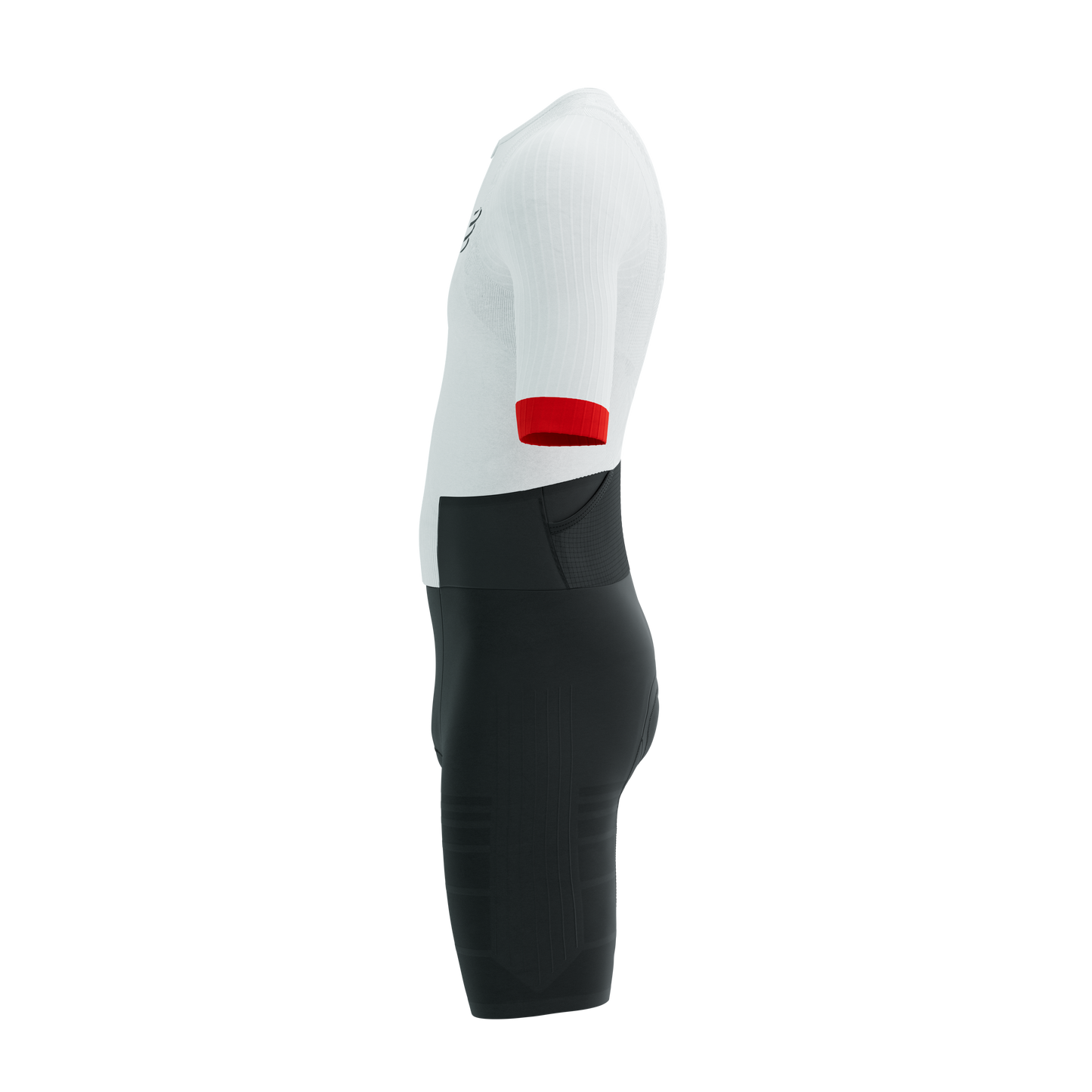 Đồ Ba Môn Nam Compressport Stream SS Trisuit - Trắng/Đỏ/Đen (White/Black/Red)
