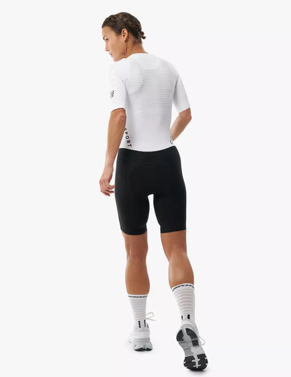 Đồ Ba Môn Nữ Compressport Aero Stream SS Trisuit - Trắng/Đen (White/Black)