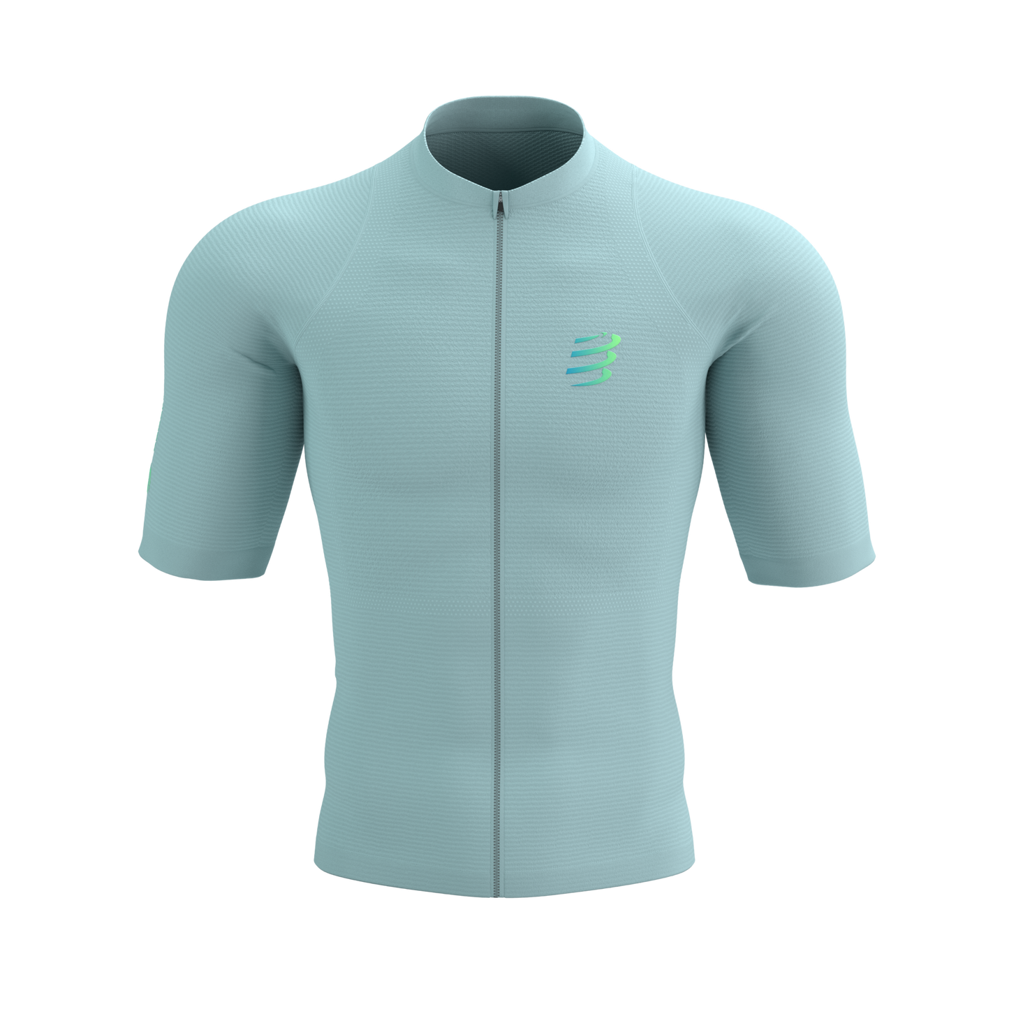Áo chạy Trail Nam Compressport Trail Racing Postural SS Top - Xanh Ether