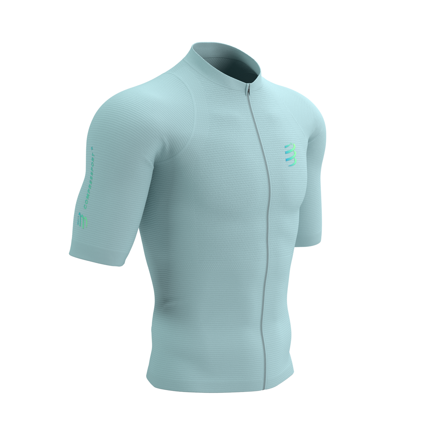 Áo chạy Trail Nam Compressport Trail Racing Postural SS Top - Xanh Ether