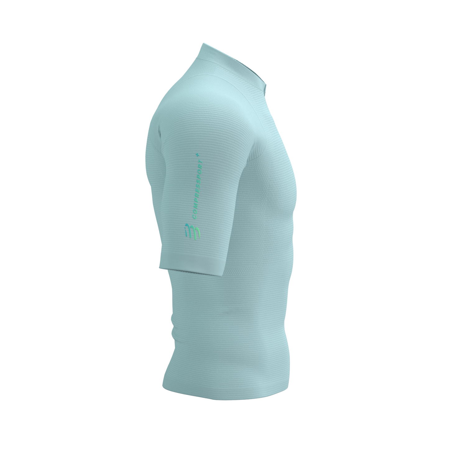 Áo chạy Trail Nam Compressport Trail Racing Postural SS Top - Xanh Ether