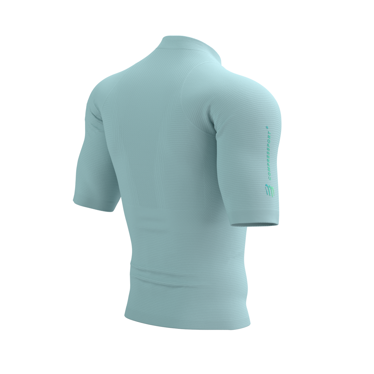 Áo chạy Trail Nam Compressport Trail Racing Postural SS Top - Xanh Ether